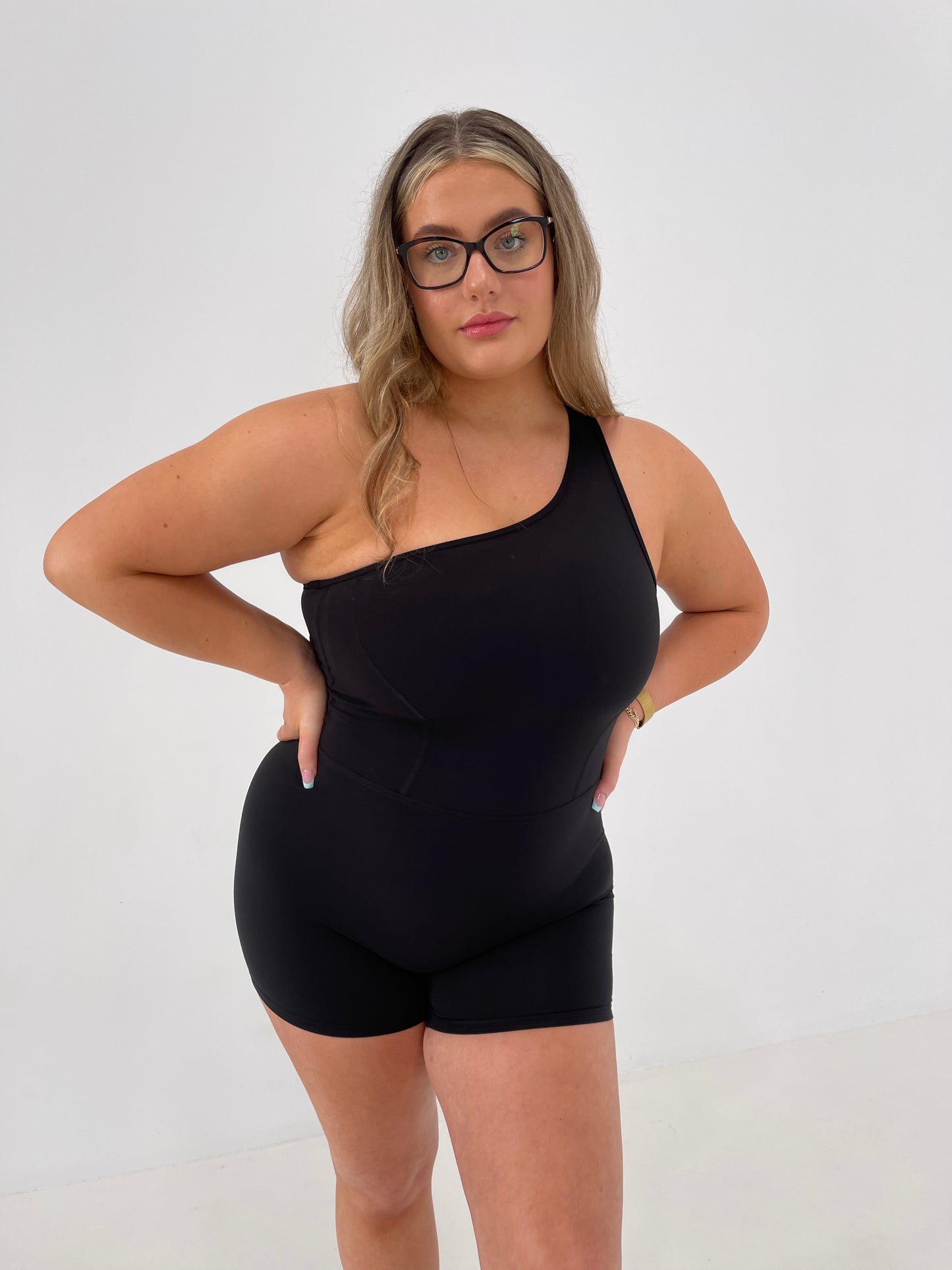 Mya One Shoulder Onesuit | ONYX