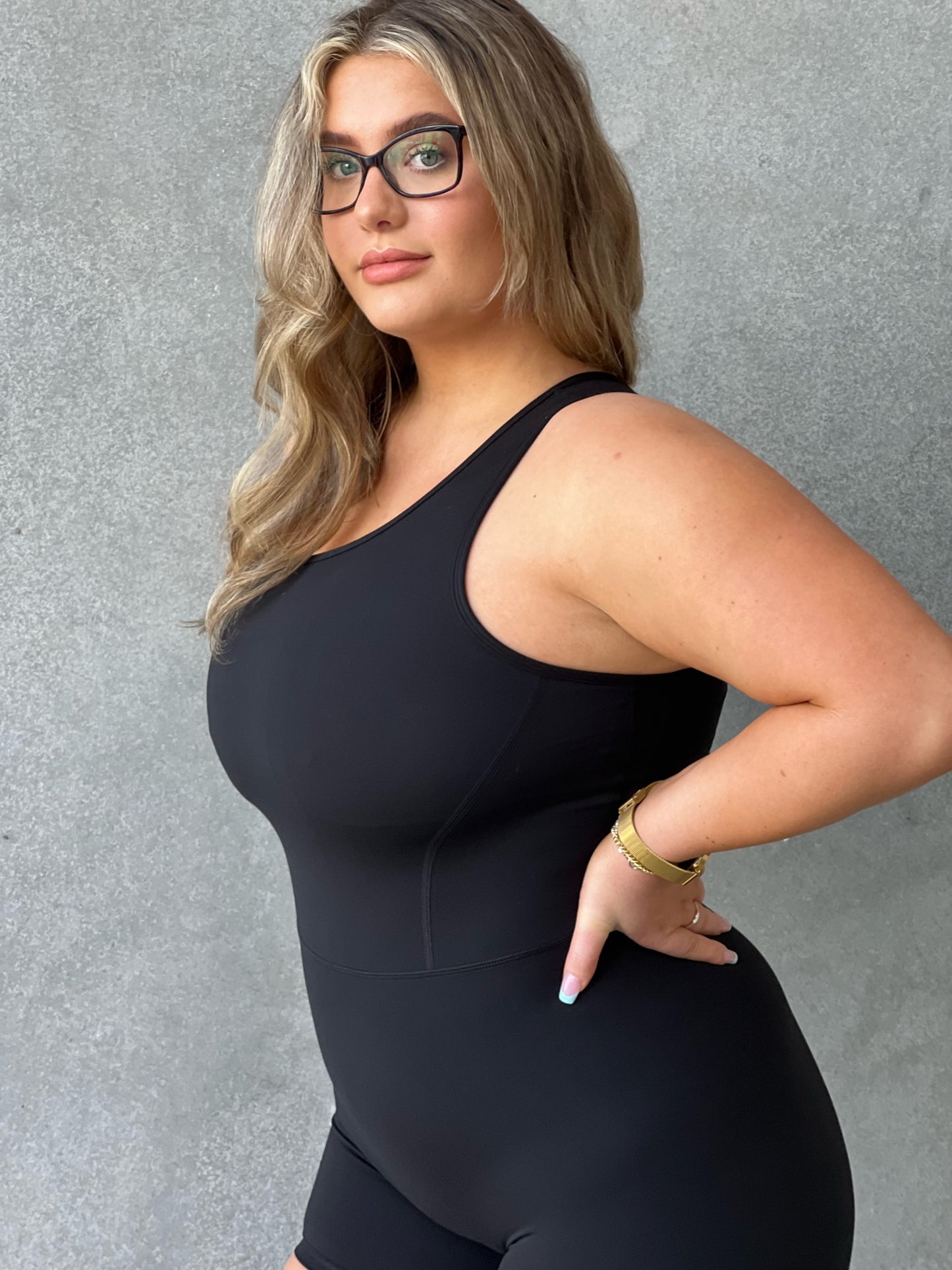 Mya One Shoulder Onesuit | ONYX
