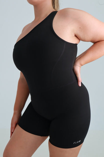 Mya One Shoulder Onesuit | ONYX