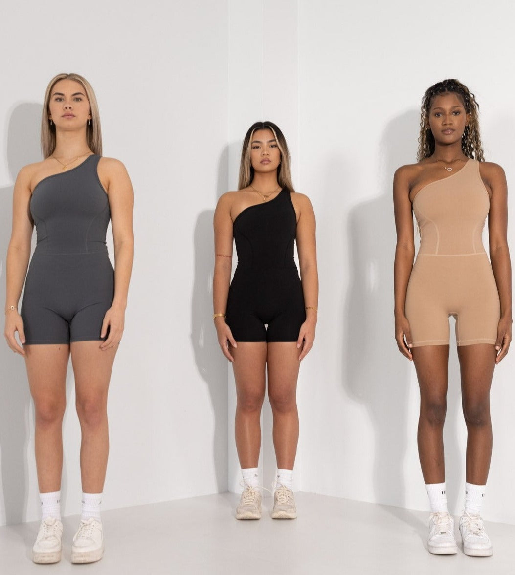 Mya One Shoulder Onesuit | 3 Piece Bundle
