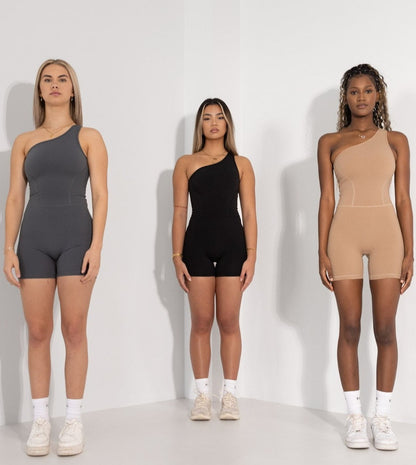 Mya One Shoulder Onesuit | 3 Piece Bundle