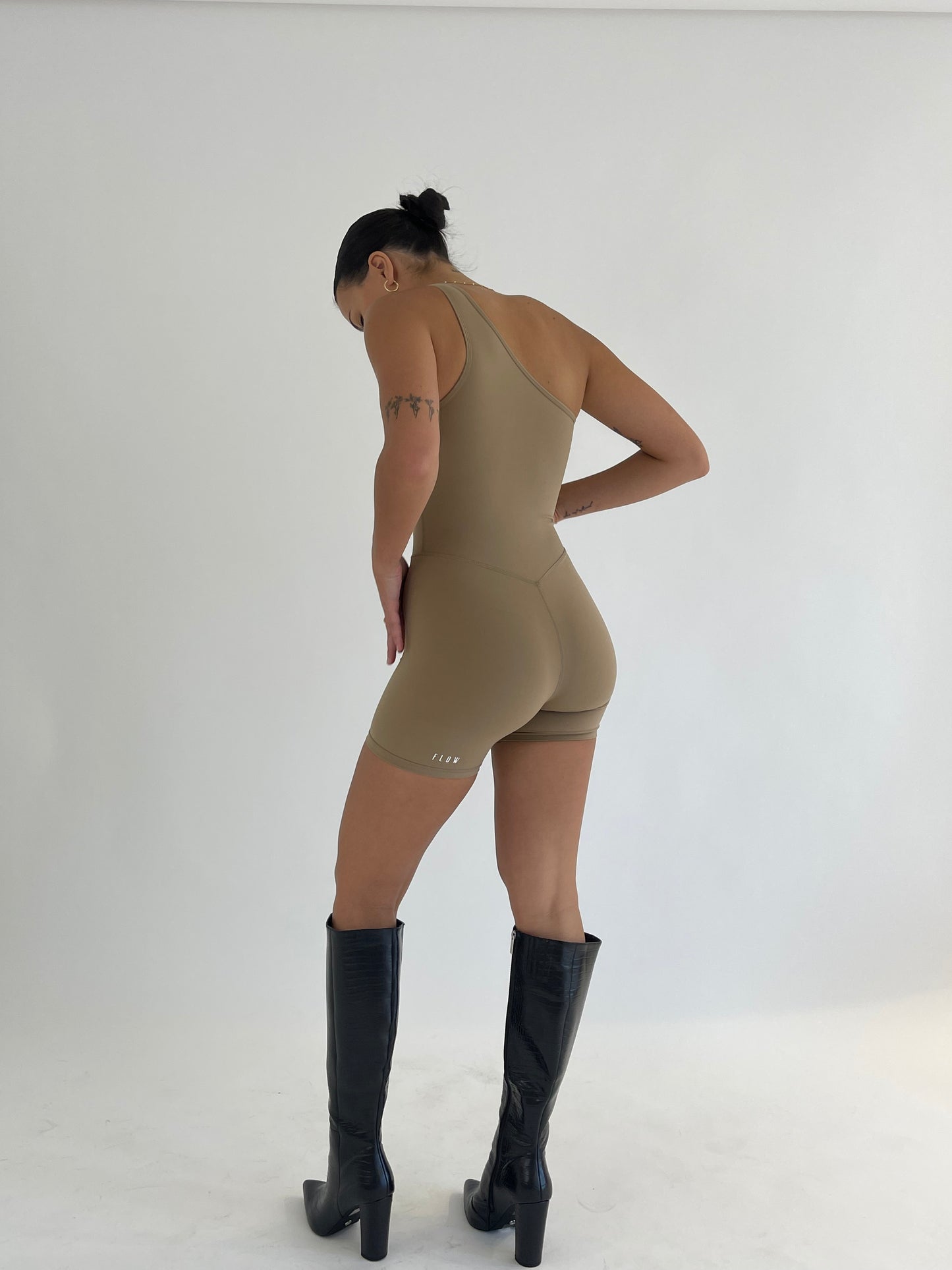 Mya One Shoulder Onesuit | DUNE