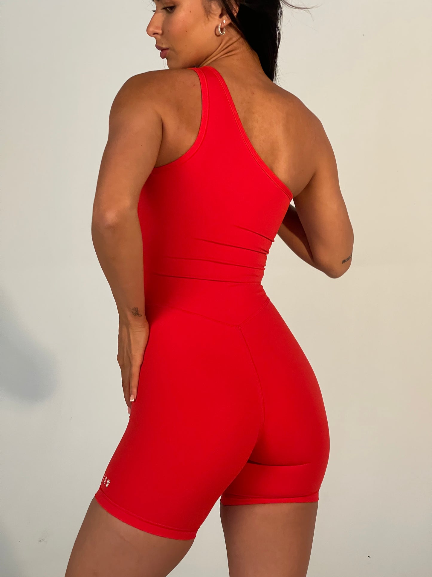 Mya One Shoulder Onesuit | RUBY